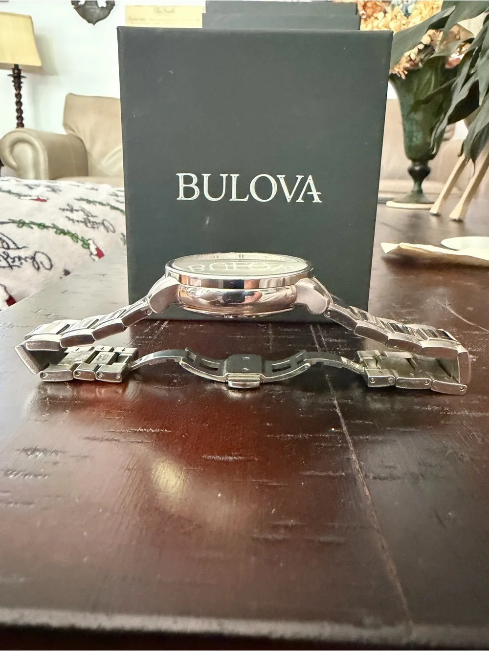 Bulova Silver and Rose Gold-Tone Men's Automatic Watch